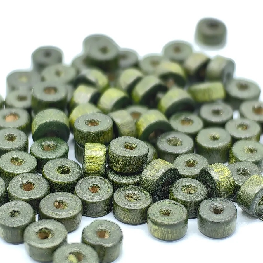 3,5x8mm%20%20Parlak%20Yeşil%20Rondela%20Ahşap%20Boncuk