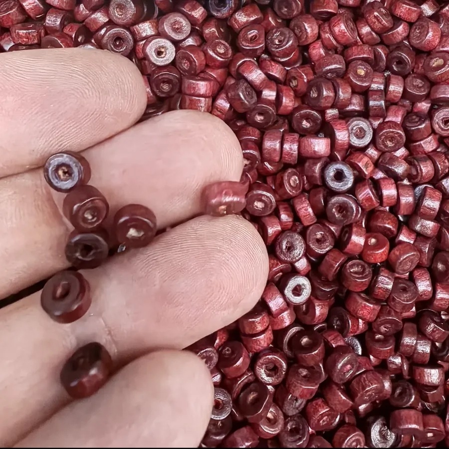 3,5x8mm%20%20Parlak%20Bordo%20Rondela%20Ahşap%20Boncuk