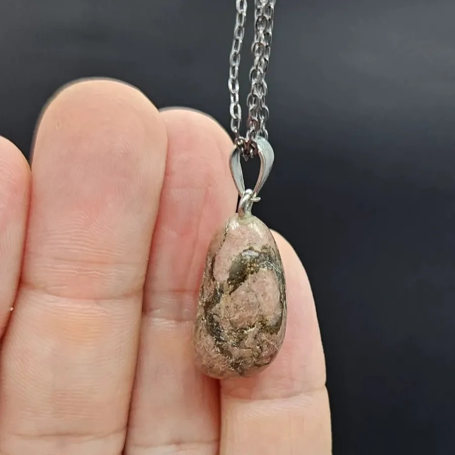 1,5cm%20Pembe%20Jasper%20Taşı%20Doğal%20Taş%20Oval%20Kolye%20Ucu