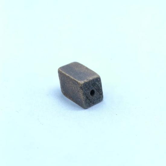 15x10mm Koyu Kahverengi Büyük Dikdörtgen Ahşap Ara Parça