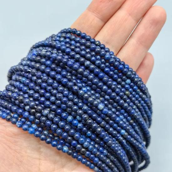 4 mm Lapis Lazuli Küre Kesim Doğal Taş Dizi