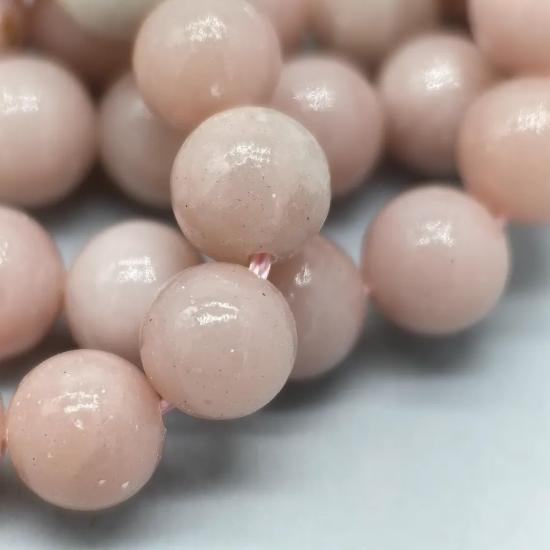 6 mm Pembe Opal Küre Kesim Doğal Taş Dizi