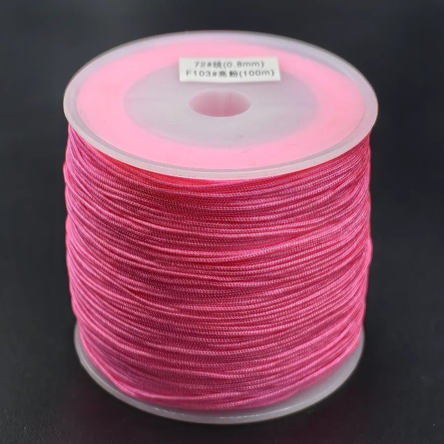 92MT%20/%200,8mm%20Pembe%20Paraşüt%20Makrome%20İp