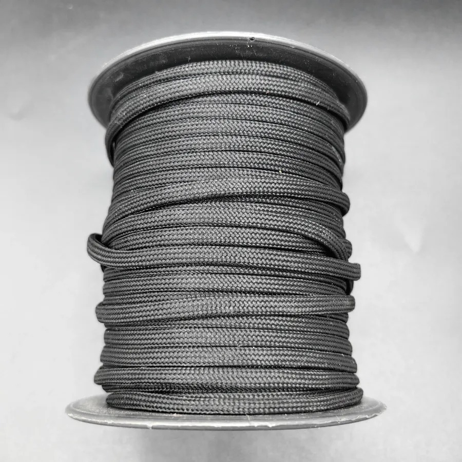 30MT%20/%204mm%20Siyah%20Milano%20İp,%20Paracord%20Bileklik%20İpi