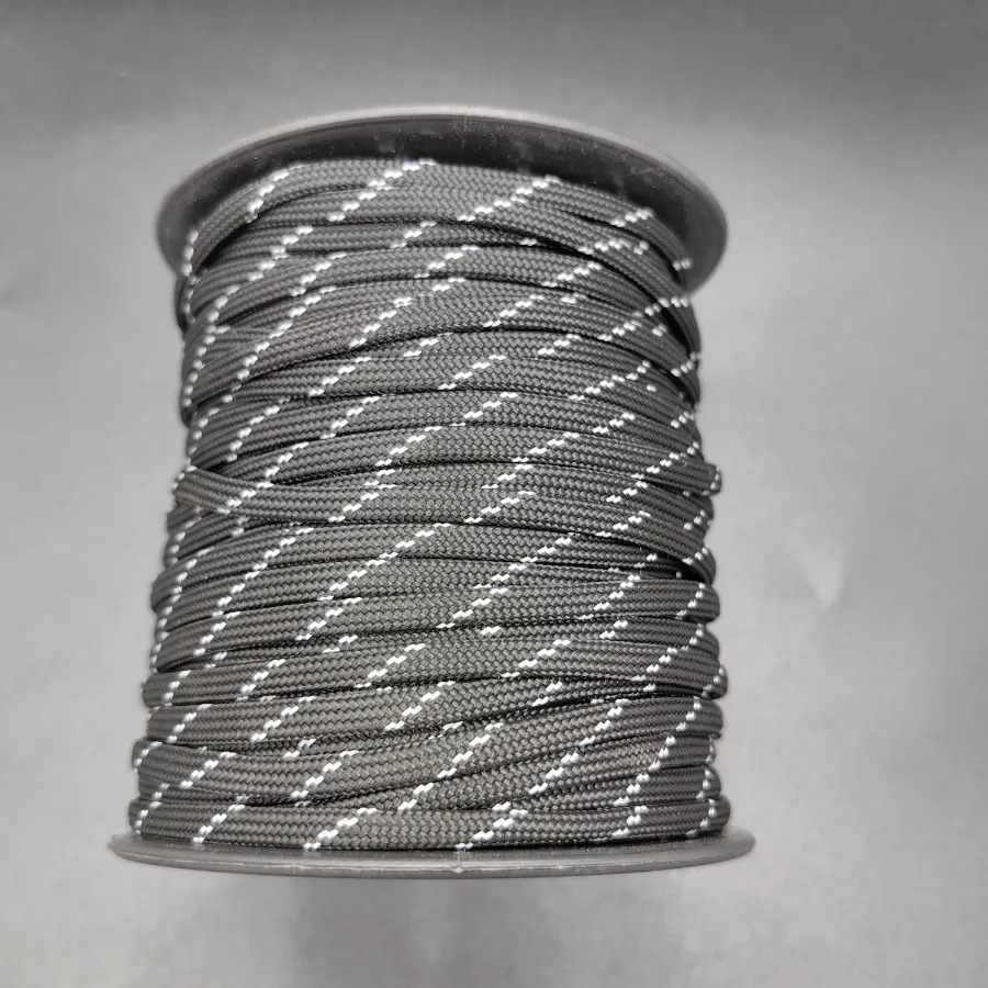 30MT%20/%204mm%20Siyah,%20Beyaz%20Şeritli%20Milano%20İp,%20Paracord%20Bileklik%20İpi